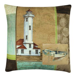 Aberto Design Cojín A12650 43x43 cm 50% Algodón / 50% Poliéster para Sofá o Cama